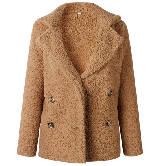 ✨Camel Colored Cozy Fleece Coat✨ - Picture 3 of 6